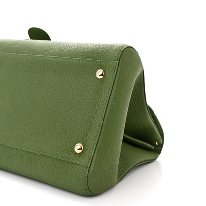 Delvaux Rodeo Calfskin Surprique Brillant East West Satchel Green 11 of 12