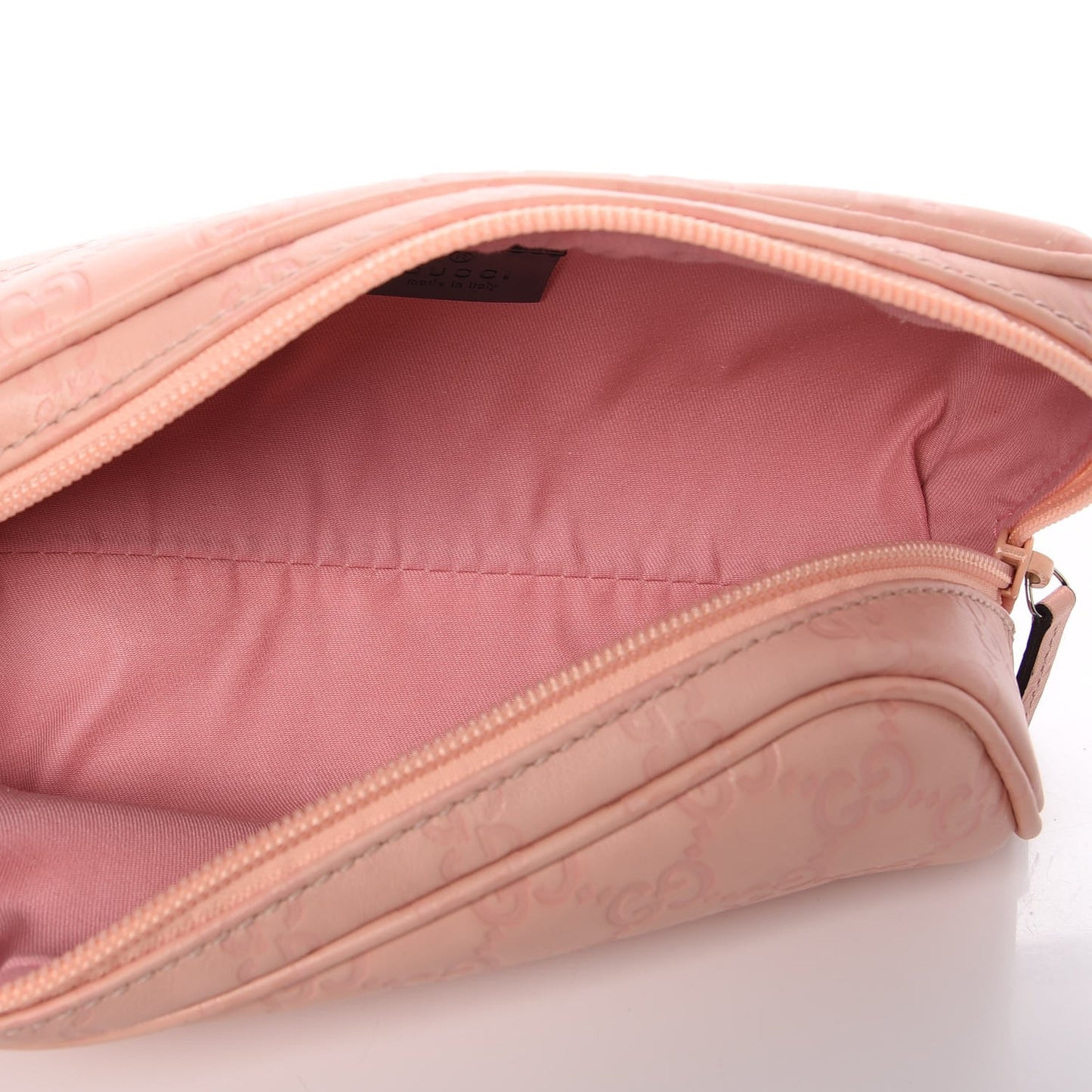 Guccissima Signature Small Cosmetic Case Peonia Rose