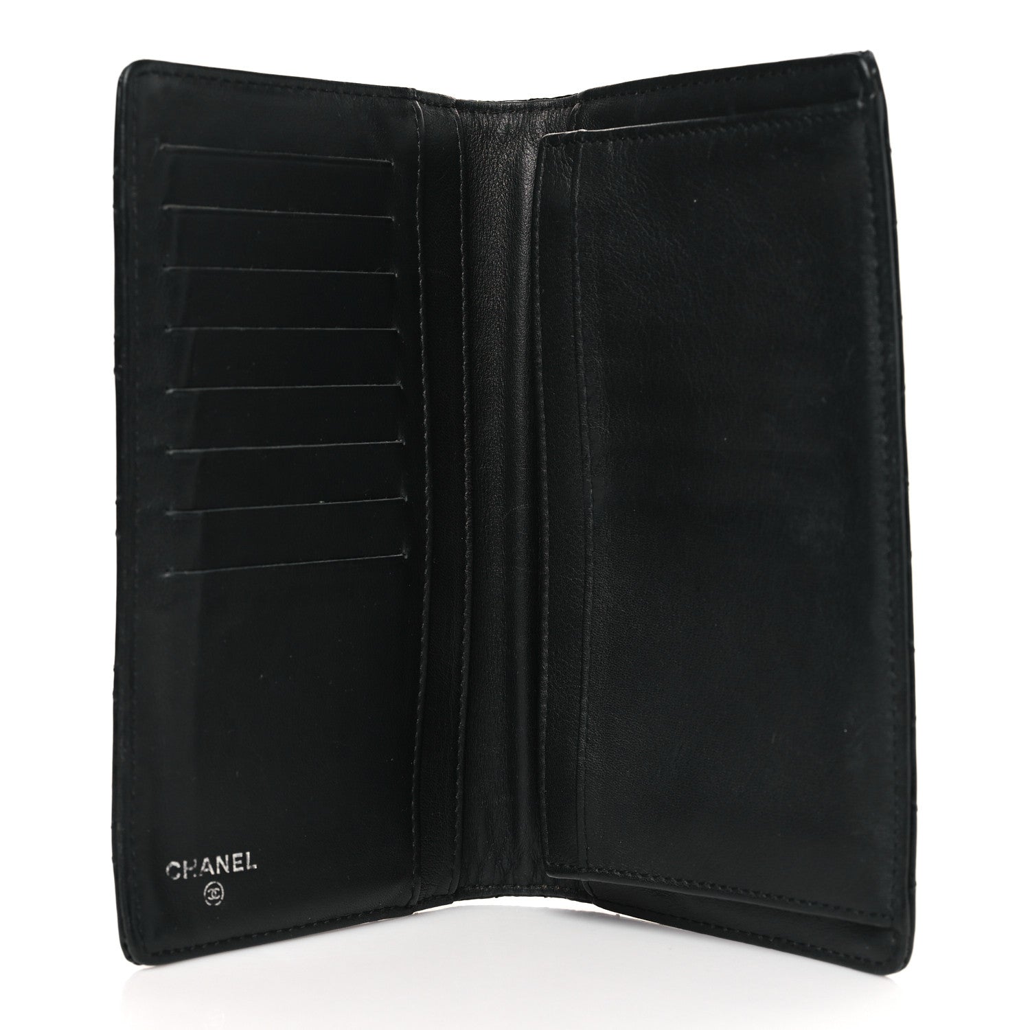 Chanel Patent Quilted Brilliant Yen Wallet Black 5 of 10