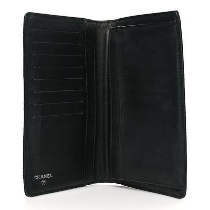 Chanel Patent Quilted Brilliant Yen Wallet Black 5 of 10