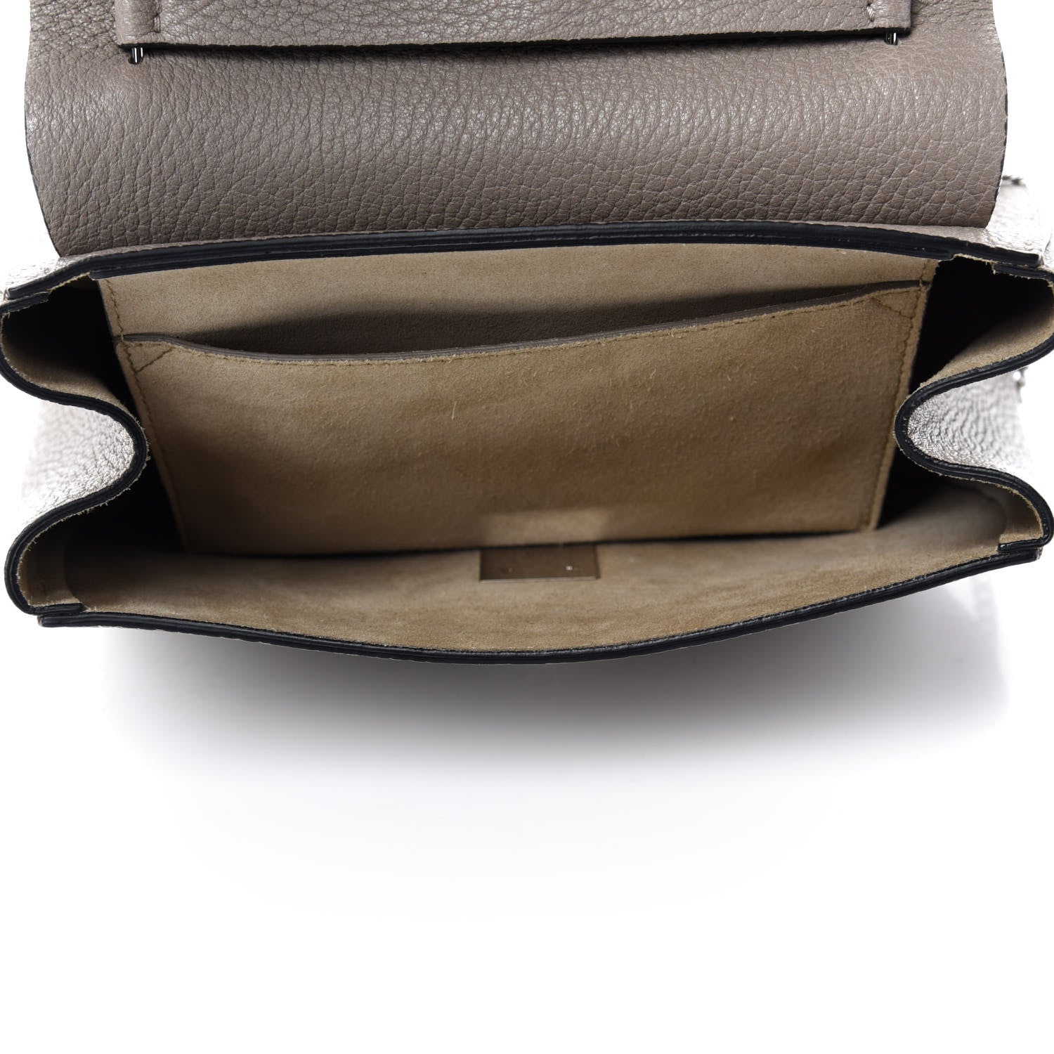 Chloe Grained Lambskin Drew Shoulder Bag Motty Grey 5 of 9