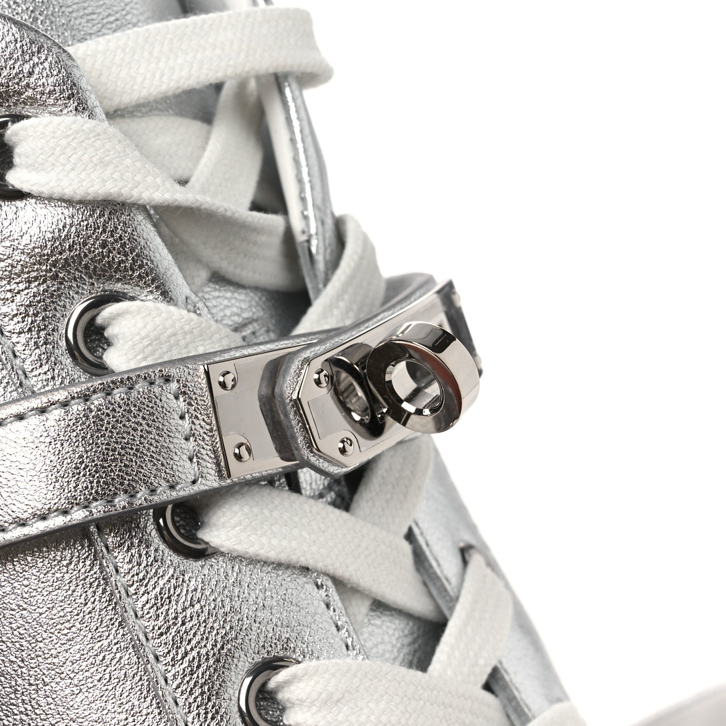 Calfskin Day Sneakers 39.5 Gris Argente