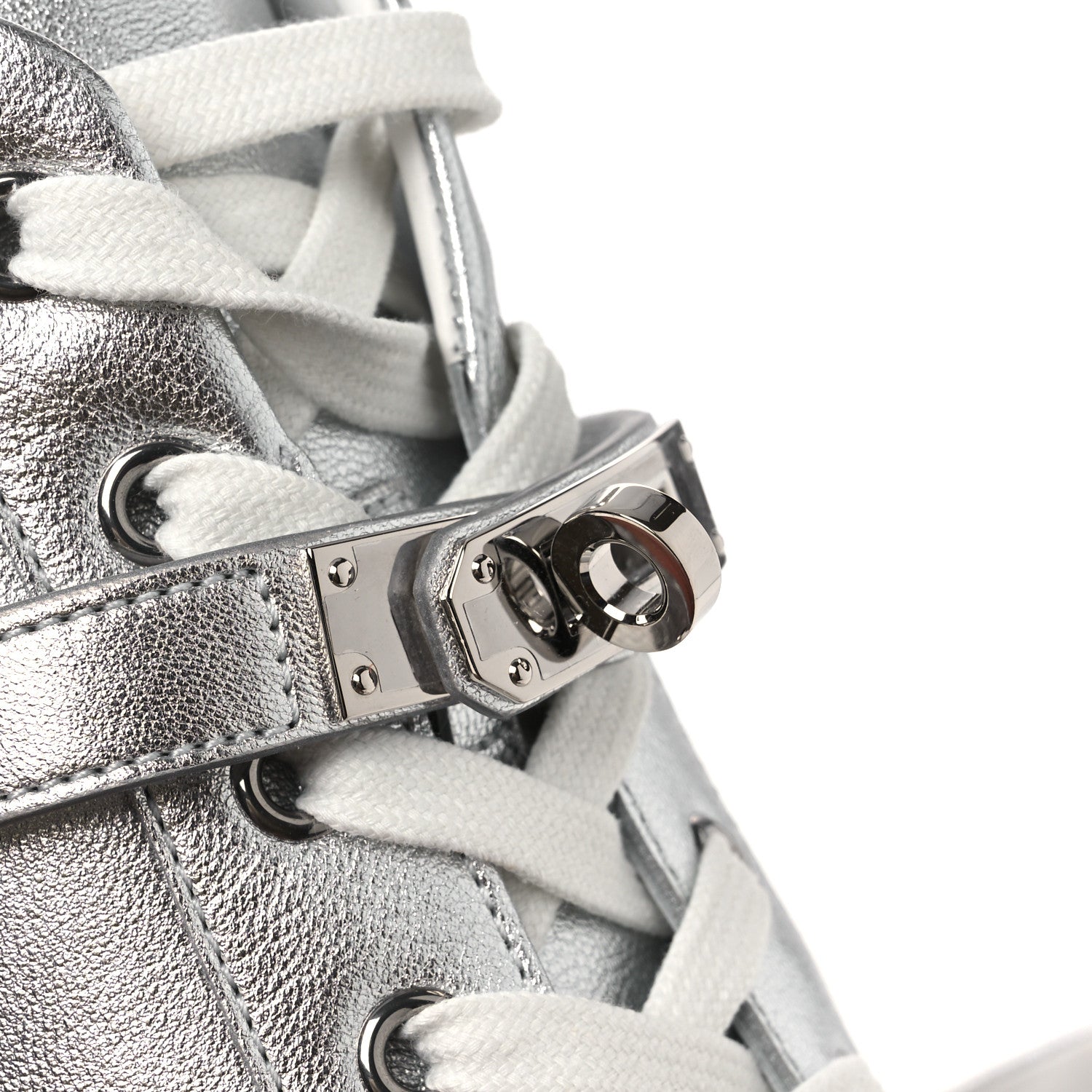 Hermes Calfskin Day Sneakers 39.5 Gris Argente 11 of 13