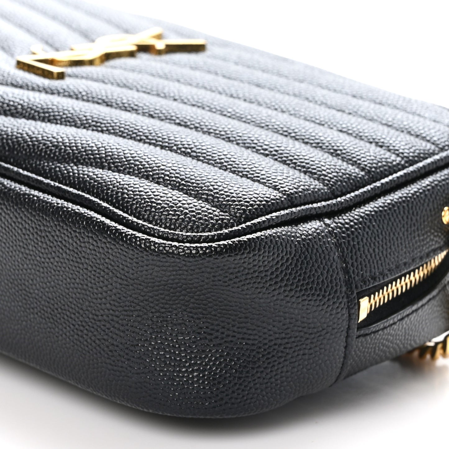 Grain De Poudre Matelasse Monogram Mini Lou Camera Bag Black
