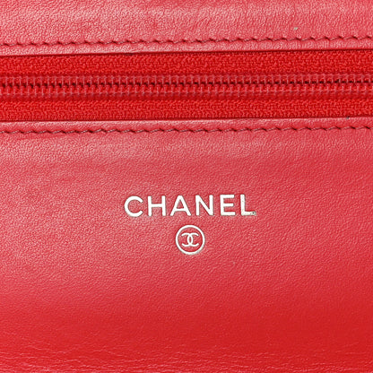 Chanel Caviar Timeless CC Wallet On Chain WOC Coral 6 of 12