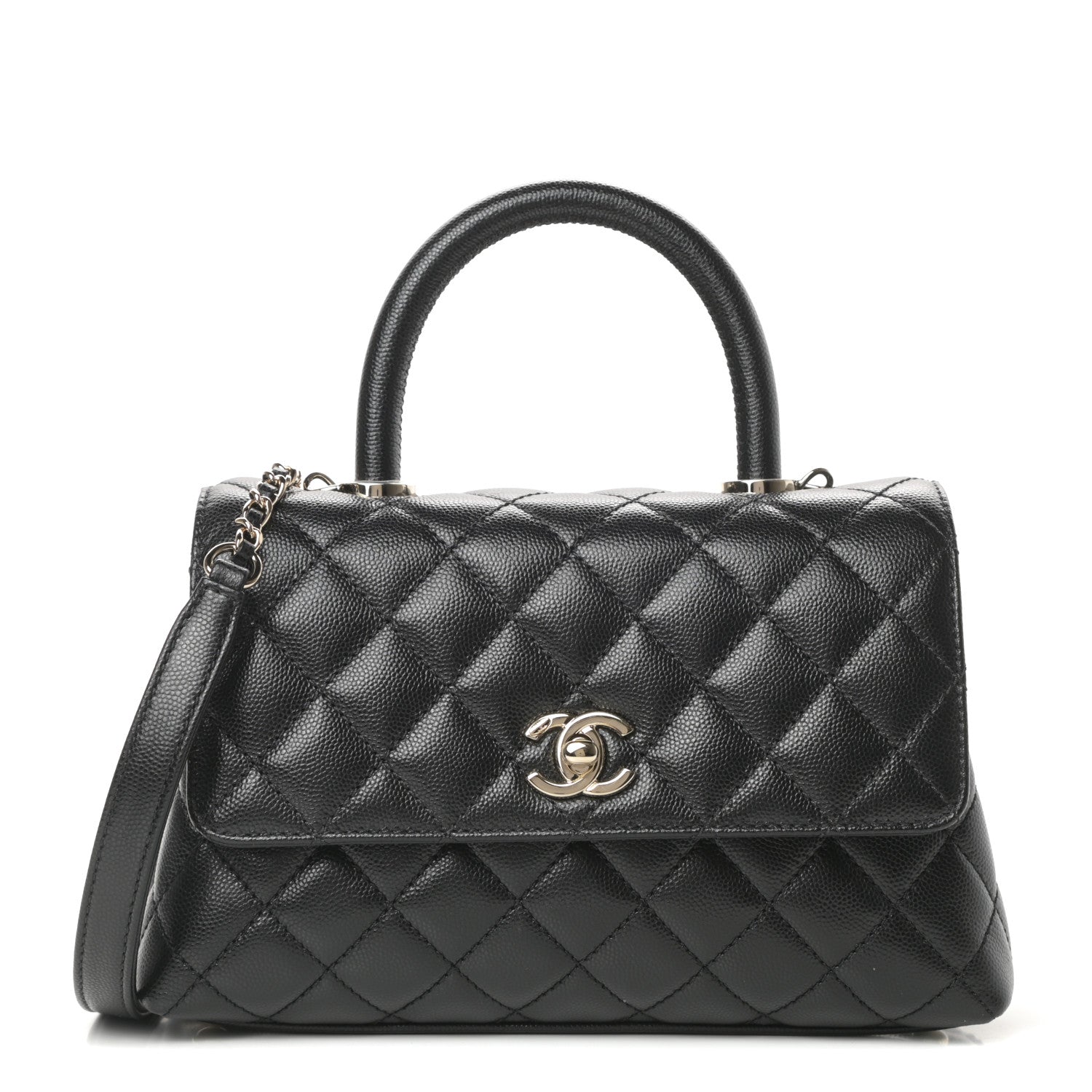 Chanel Caviar Quilted Mini Coco Handle Flap Black 1 of 11