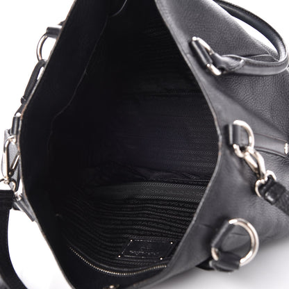 Prada Vitello Daino Tote Nero Black 6 of 20