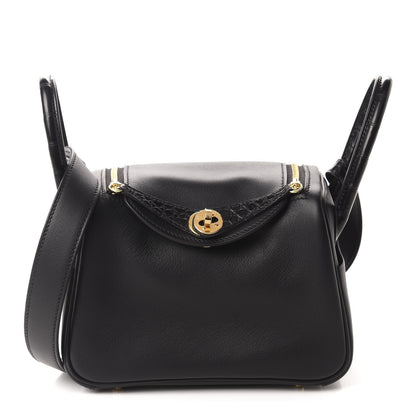 Hermes Swift Matte Alligator Mini Touch Lindy 20 Black 1 of 11