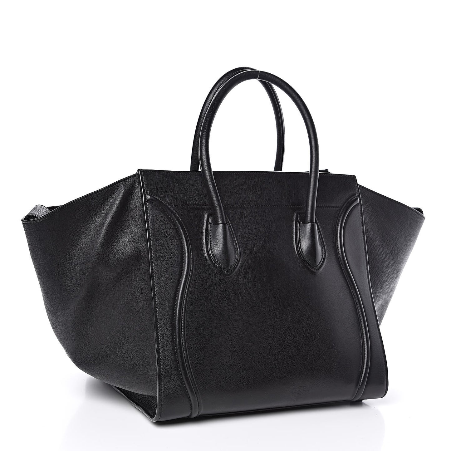 Supple Calfskin Medium Phantom Luggage Black