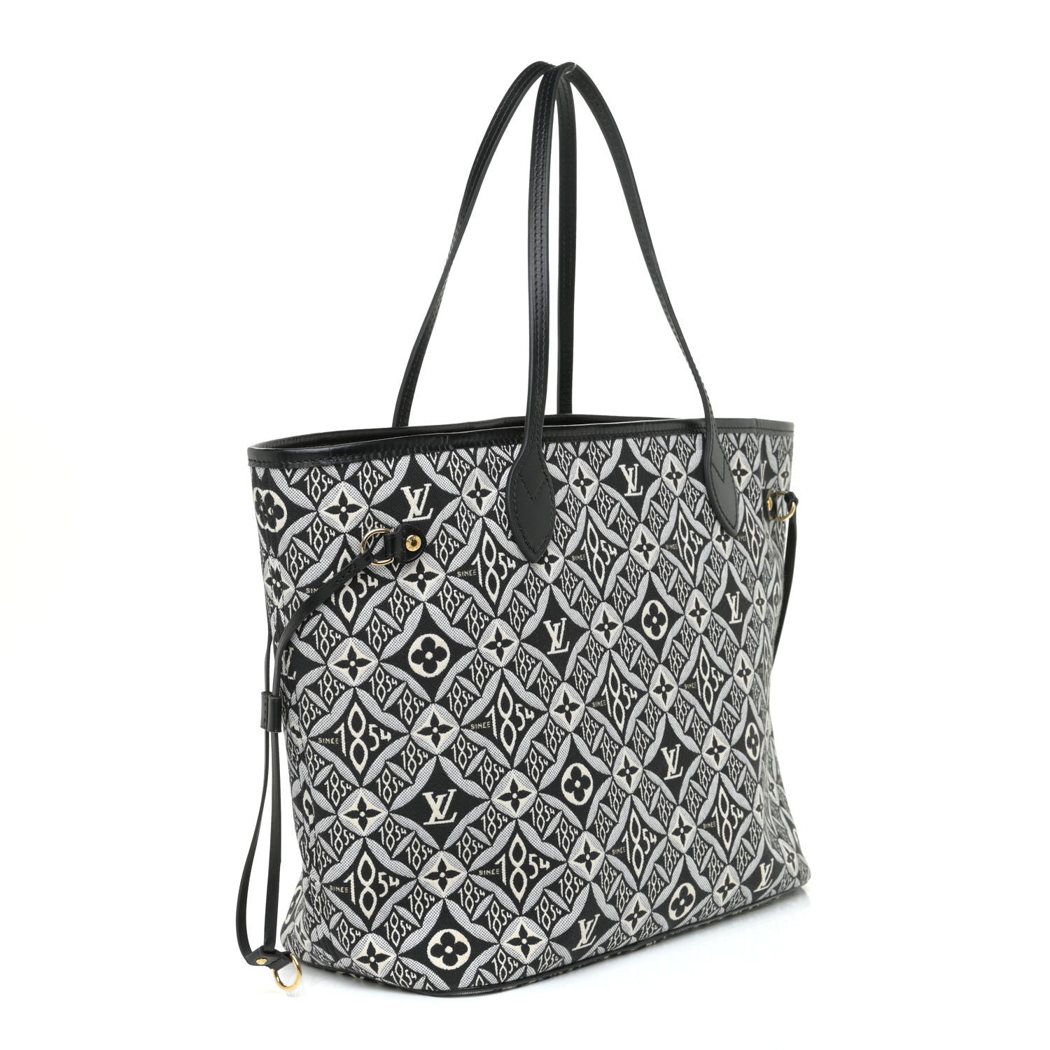 Louis Vuitton Jacquard Since 1854 Neverfull MM Grey 4 of 12