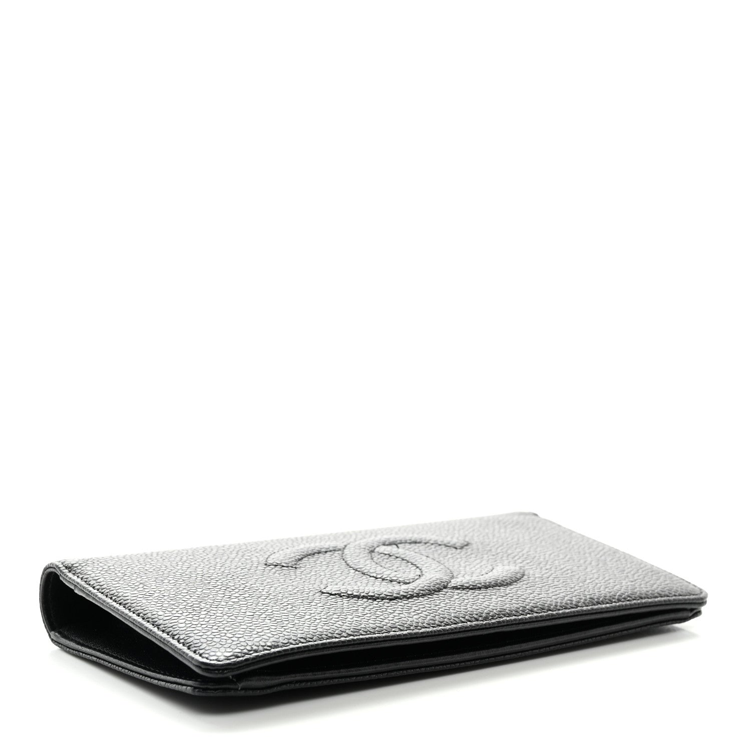 Chanel Caviar Timeless CC Yen Wallet Black 4 of 8