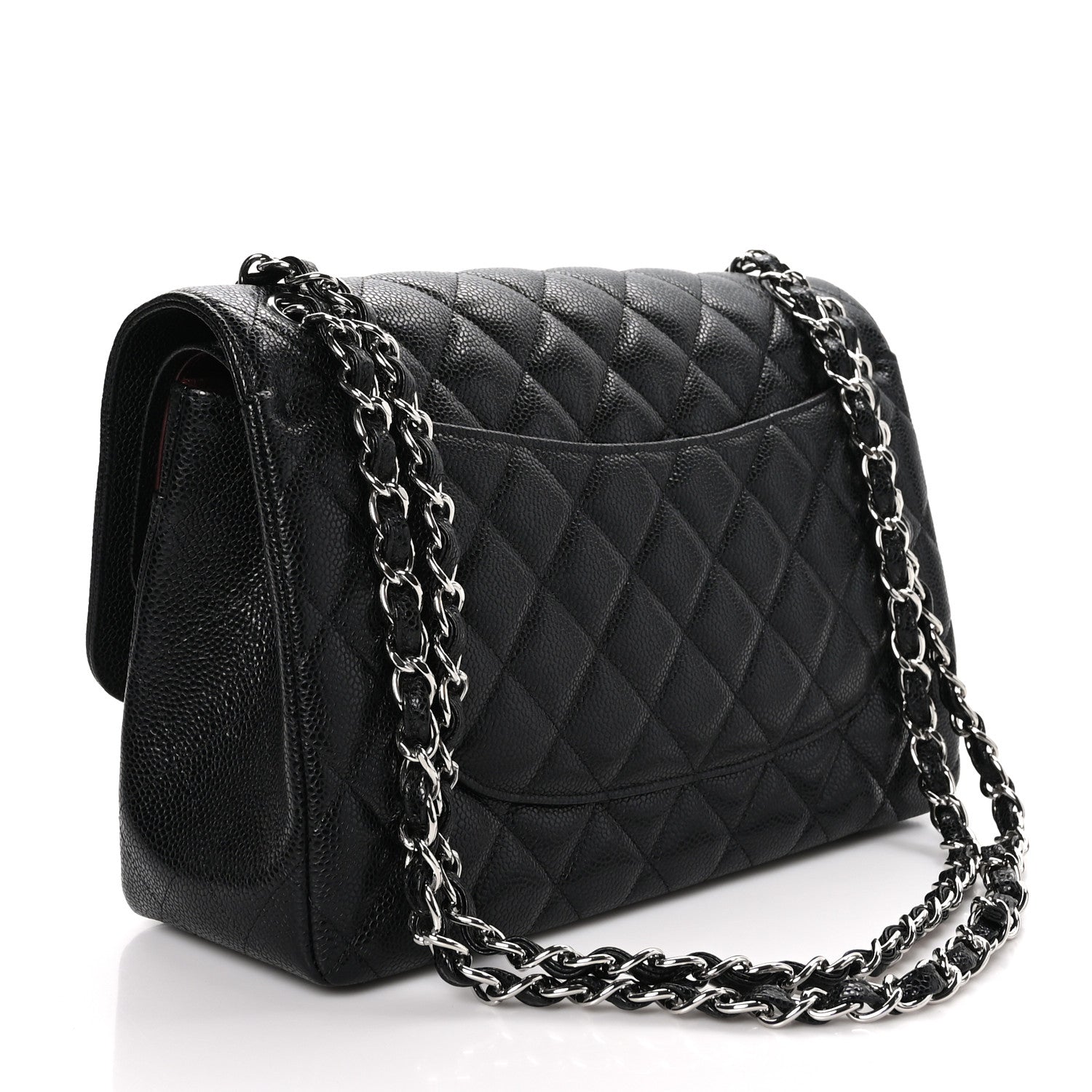 Chanel Caviar Quilted Jumbo Double Flap Black 3 of 11