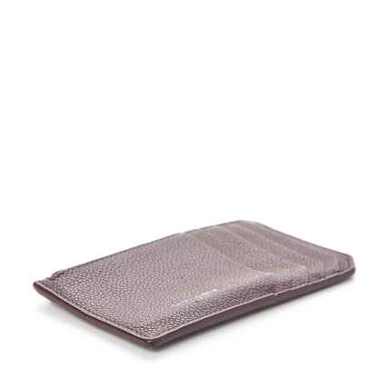 Saint Laurent Grained Calfskin 5 Fragments Zip Pouch Card Holder Bordeaux 3 of 5