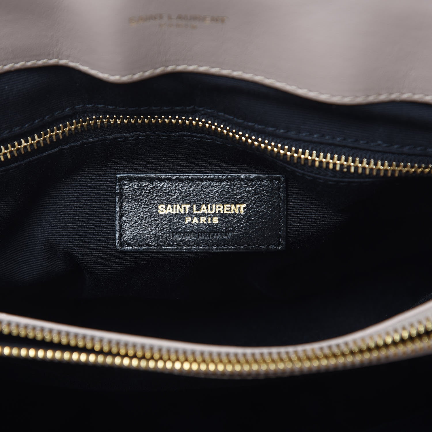 Saint Laurent Calfskin Y Quilted Monogram Medium Loulou Chain Satchel Light Natural 6 of 9