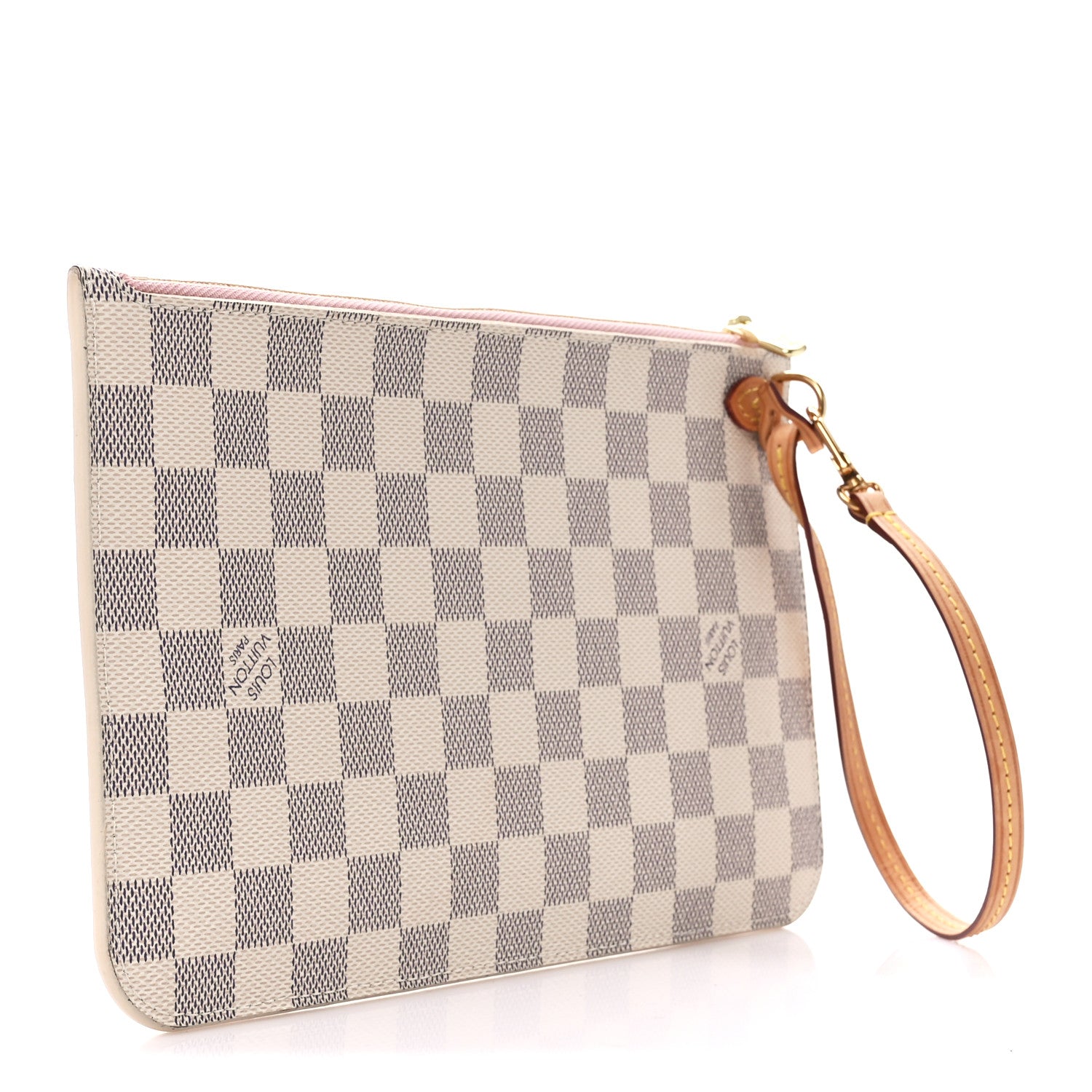 Louis Vuitton Damier Azur Neverfull MM GM Pochette Rose Ballerine 3 of 10