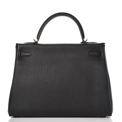 Hermes Togo Kelly Retourne 32 Black 5 of 37
