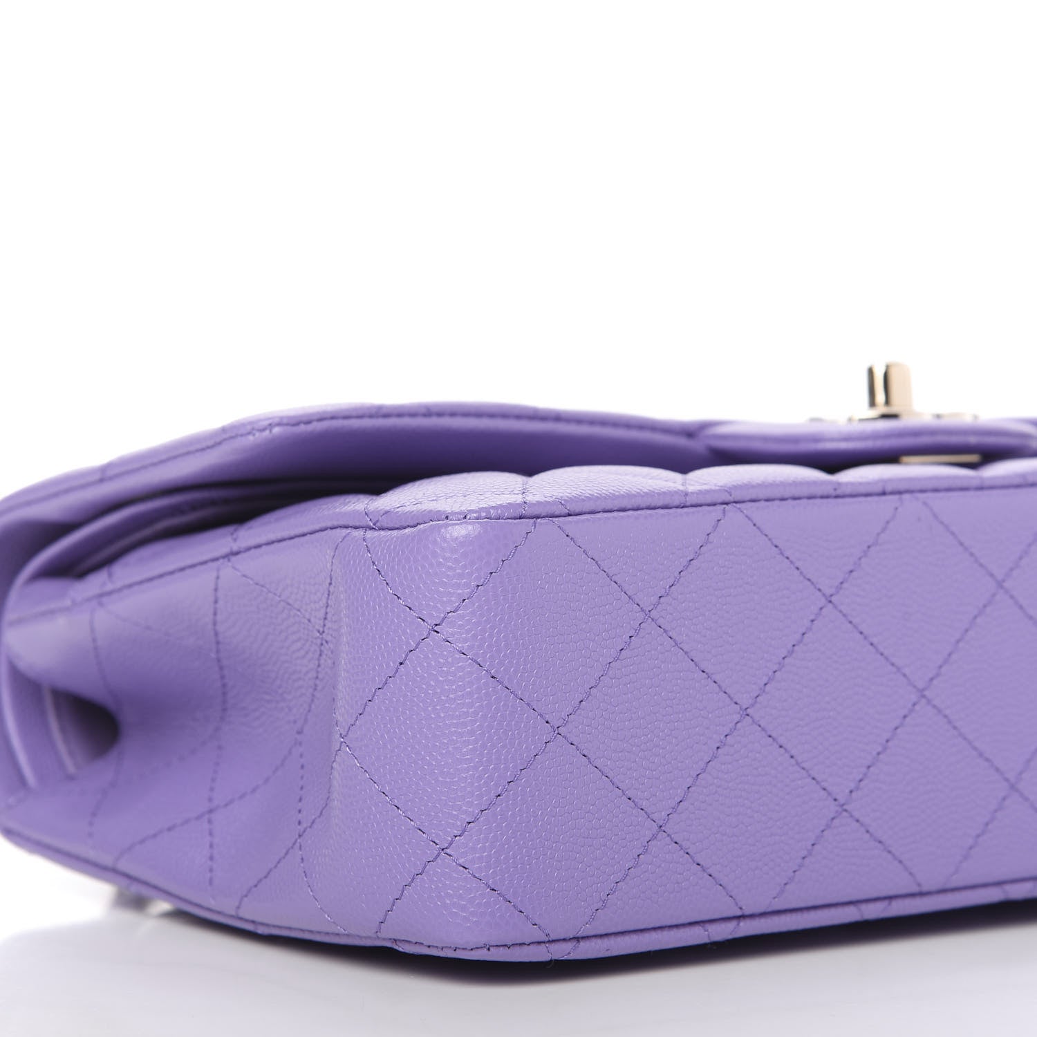 Chanel Caviar Quilted Medium Double Flap Purple 6 of 11