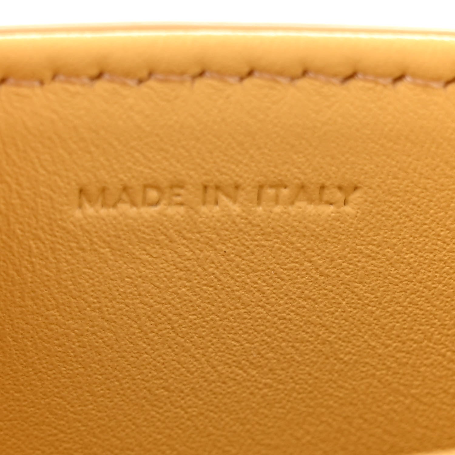Celine Shiny Calfskin Teen Triomphe Light Yellow 8 of 14