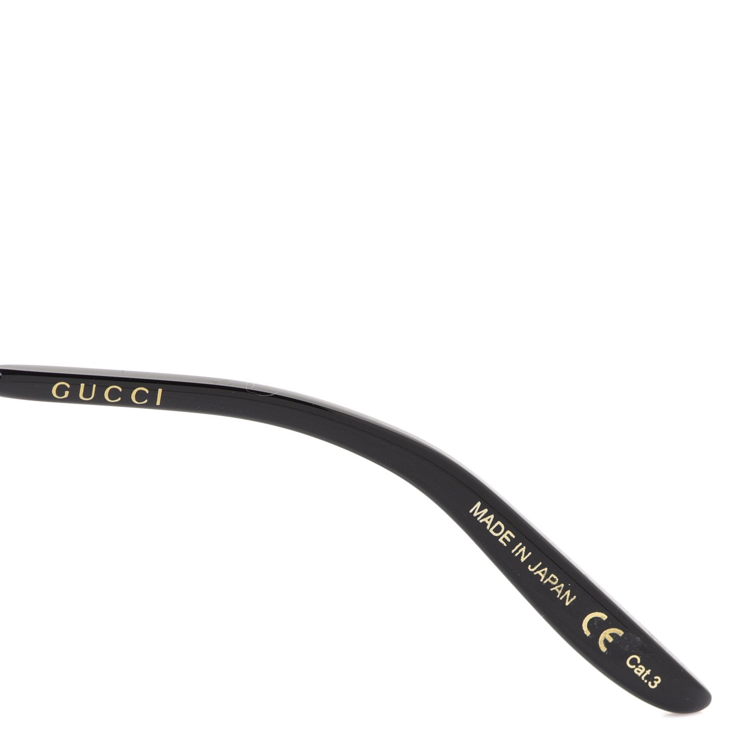 Gucci Metal Aviator Sunglasses GG0672S Black Gold 6 of 7