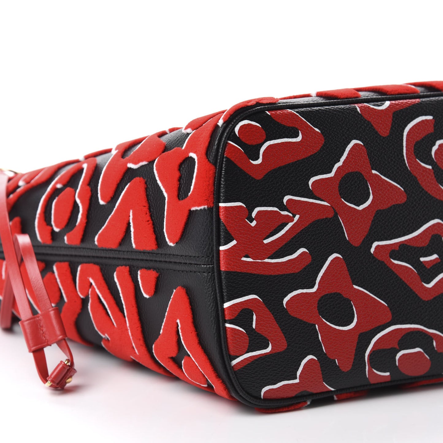 X UF Tufted Monogram Neverfull MM Black Red