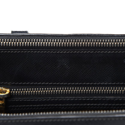 Prada Saffiano Small Galleria Double Zip Tote Black 28 of 29