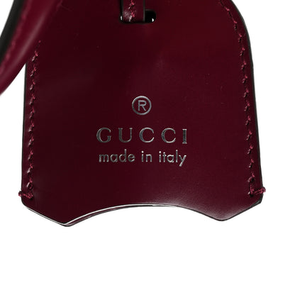 Gucci Regent Calfskin Lady Lock Top Handle Bag Purple Wine 10 of 10