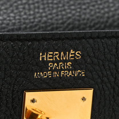 Hermes Togo Kelly Retourne 32 Black 6 of 15