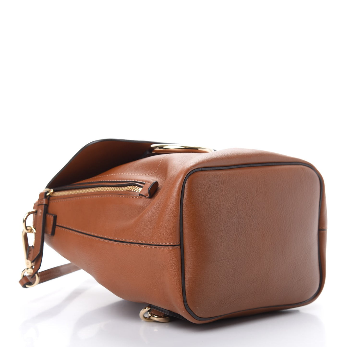 Suede Calfskin Small Faye Backpack Tan