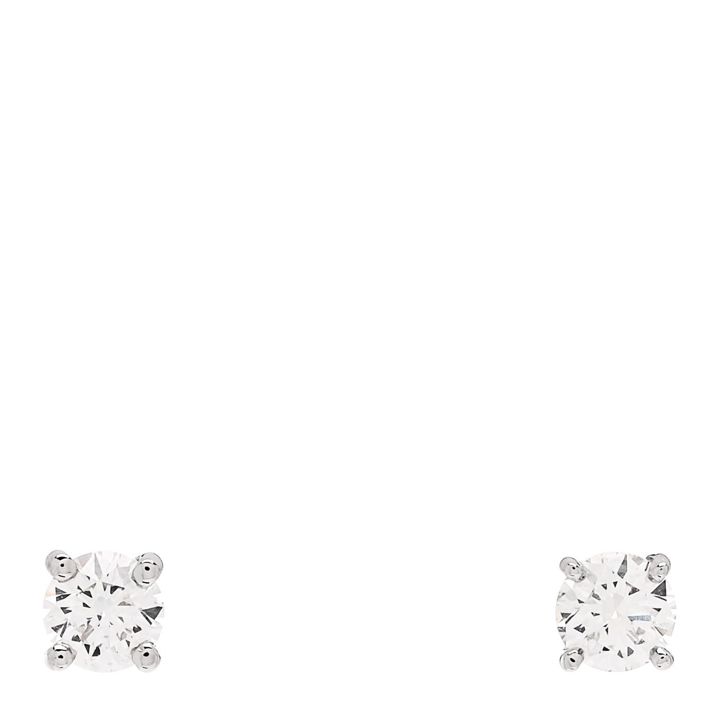 Platinum Diamond .27ctw Solitaire Earrings
