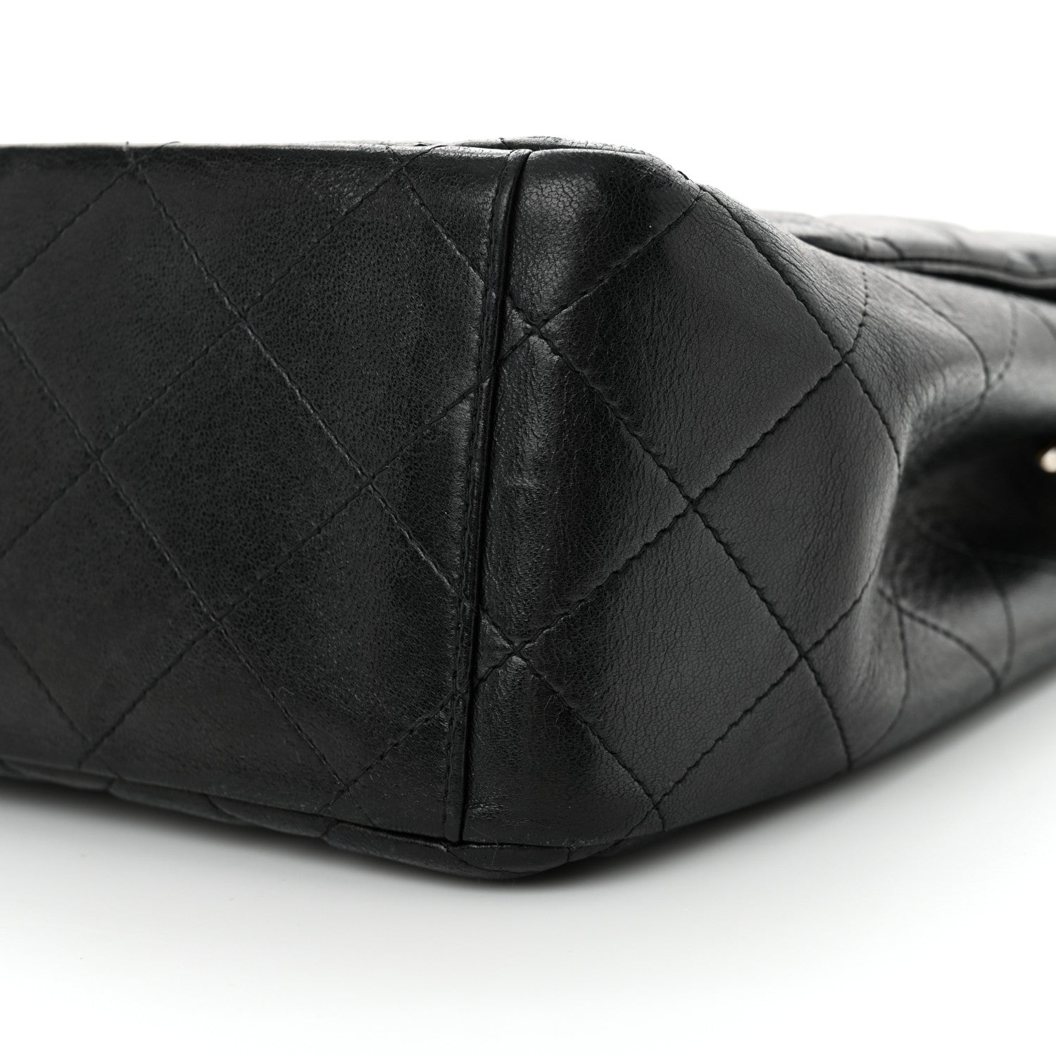 Chanel Lambskin Quilted Maxi Single Flap Black 10 of 12