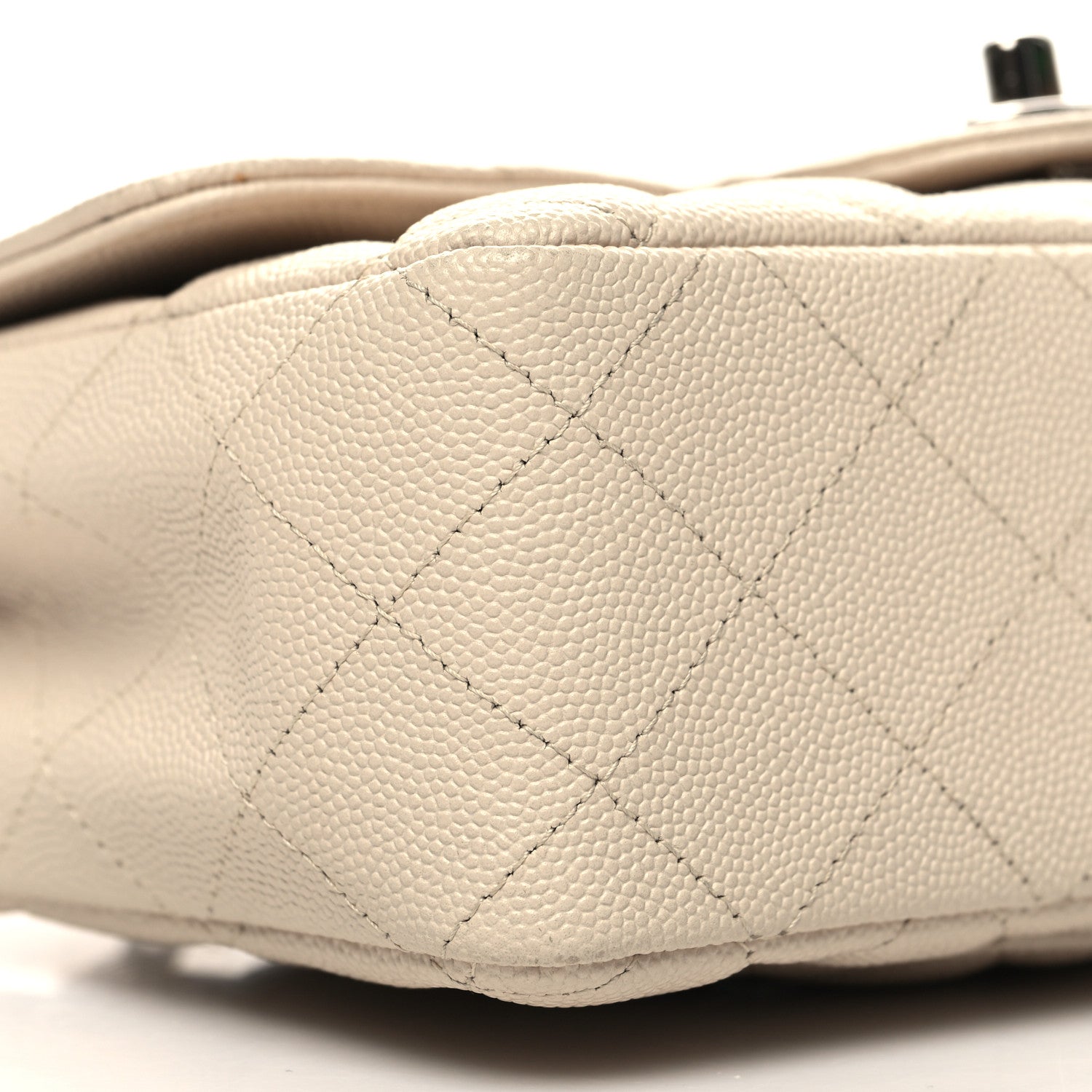 Chanel Caviar Quilted Mini Rectangular Flap Light Beige 9 of 11