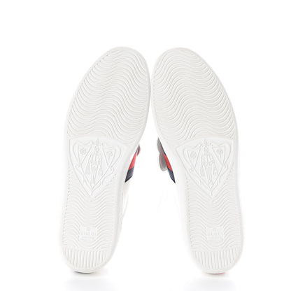 Gucci Calfskin Ayers Web UFO Dragon Embroidered Mens Ace Sneakers 11 White 7 of 7