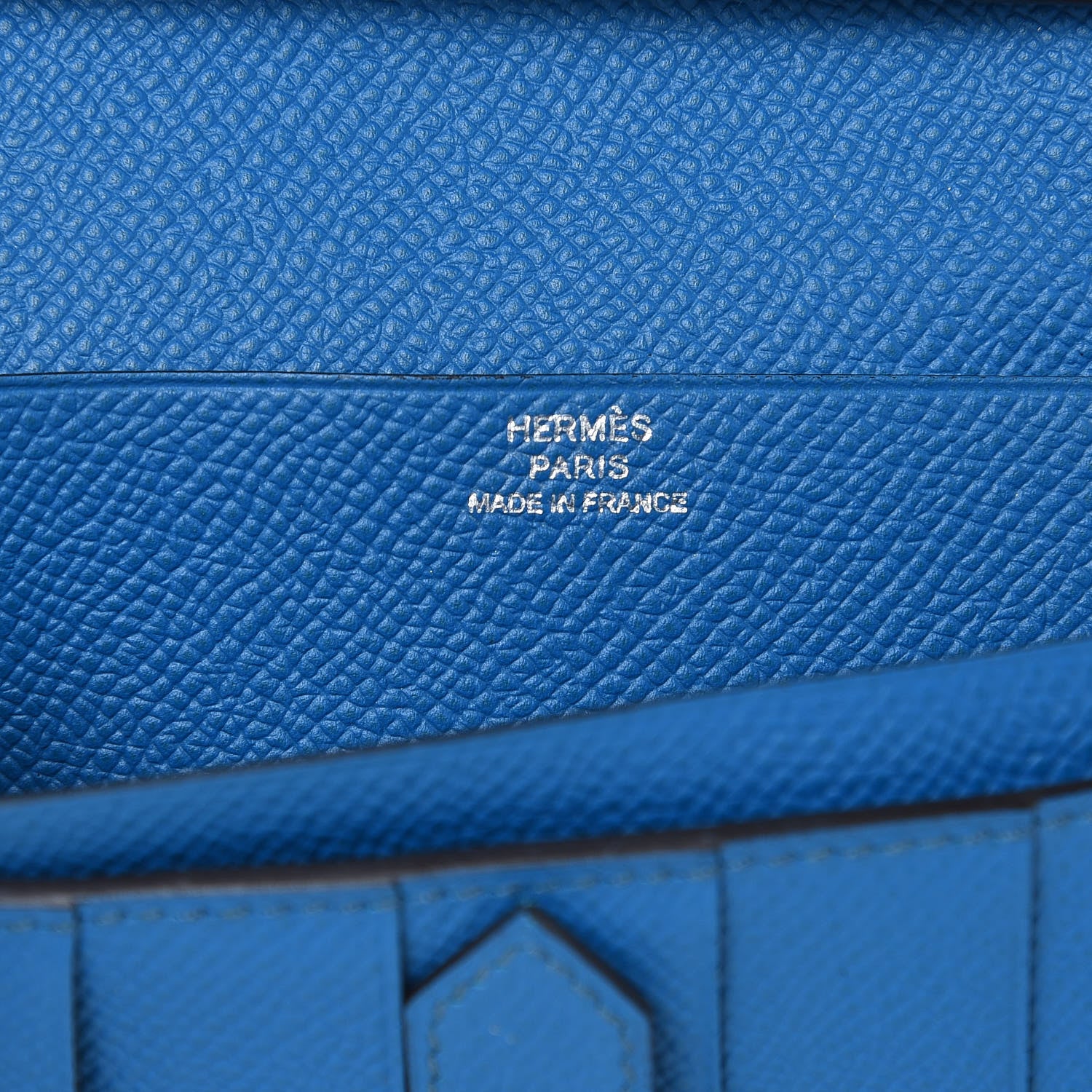 Hermes Epsom Bearn Gusset Wallet Bleu Izmir 6 of 7