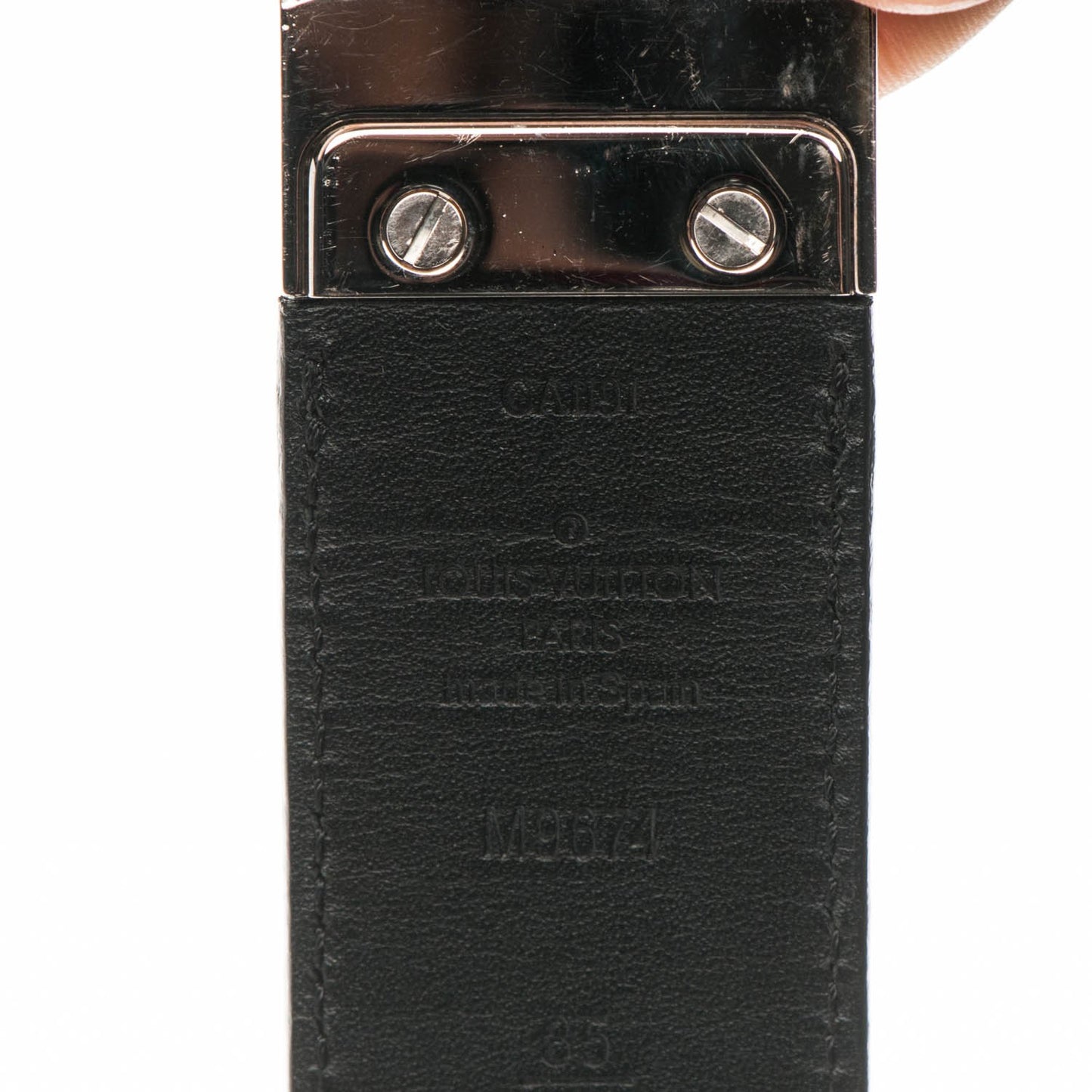 Damier Infini Calfskin 35mm Boston Belt 85 34 Black