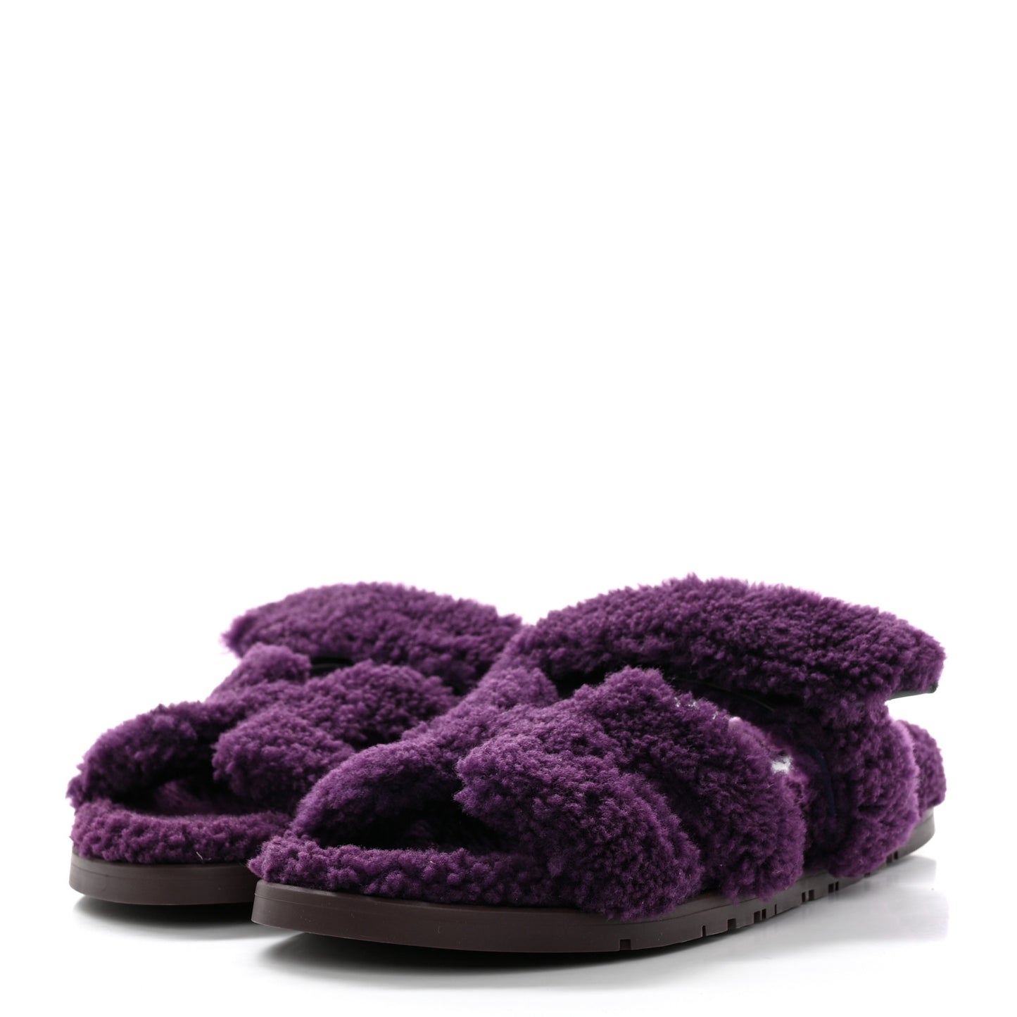 Woolskin Womens Chypre Sandals 38.5 Violet Fonce