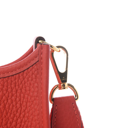 Hermes Taurillon Clemence Evelyne TPM Rouge Tomate 5 of 10