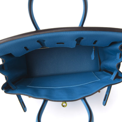 Hermes Togo Birkin 25 Bleu Zanzibar 4 of 9