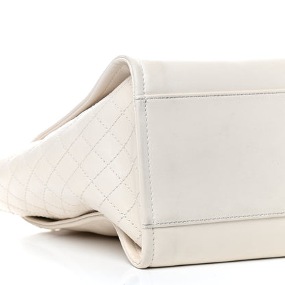 Chanel Aged Calfskin Medium Charms Deauville Tote White 9 of 10