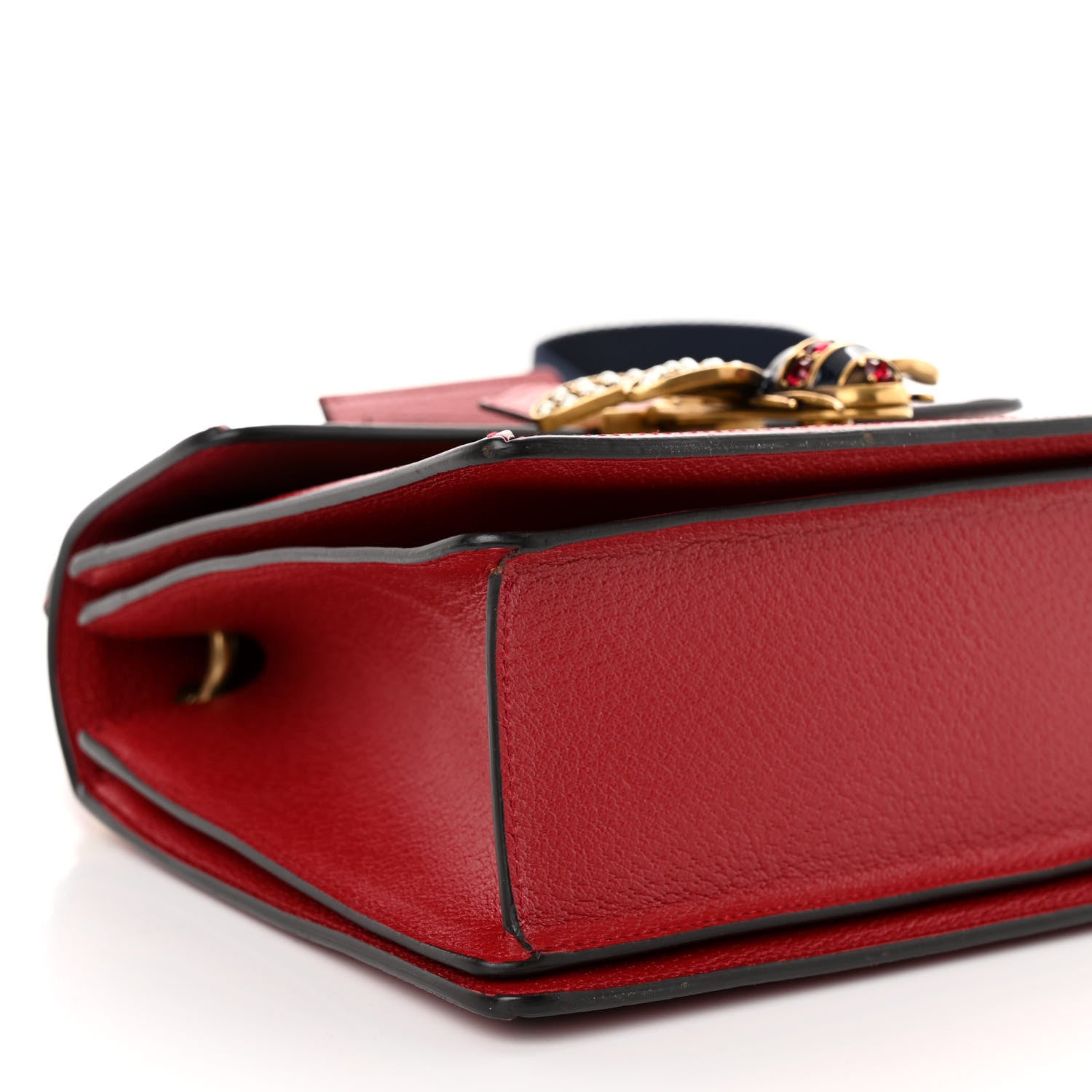 Gucci GG Supreme Monogram Small Queen Margaret Top Handle Bag Red 9 of 10