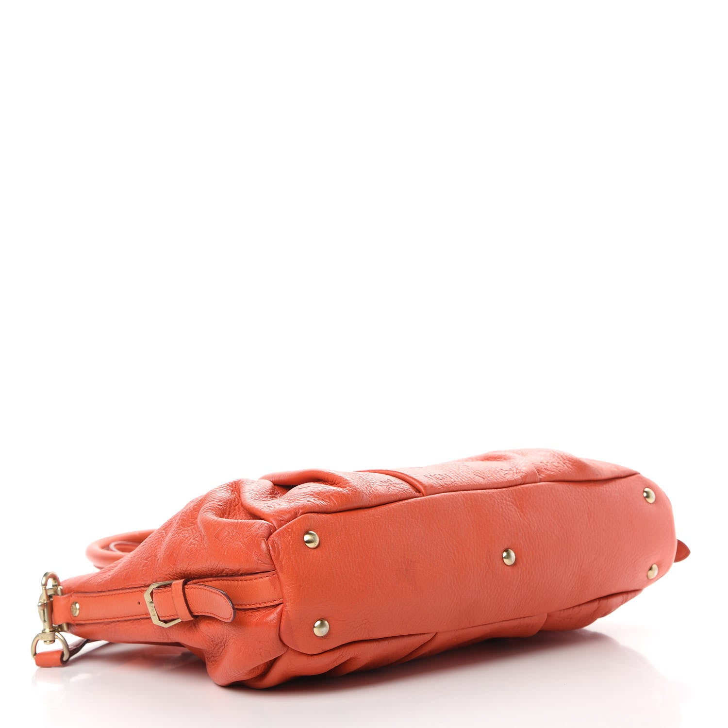 MCM Calfskin Ottomar Monogram Tote Orange 4 of 14