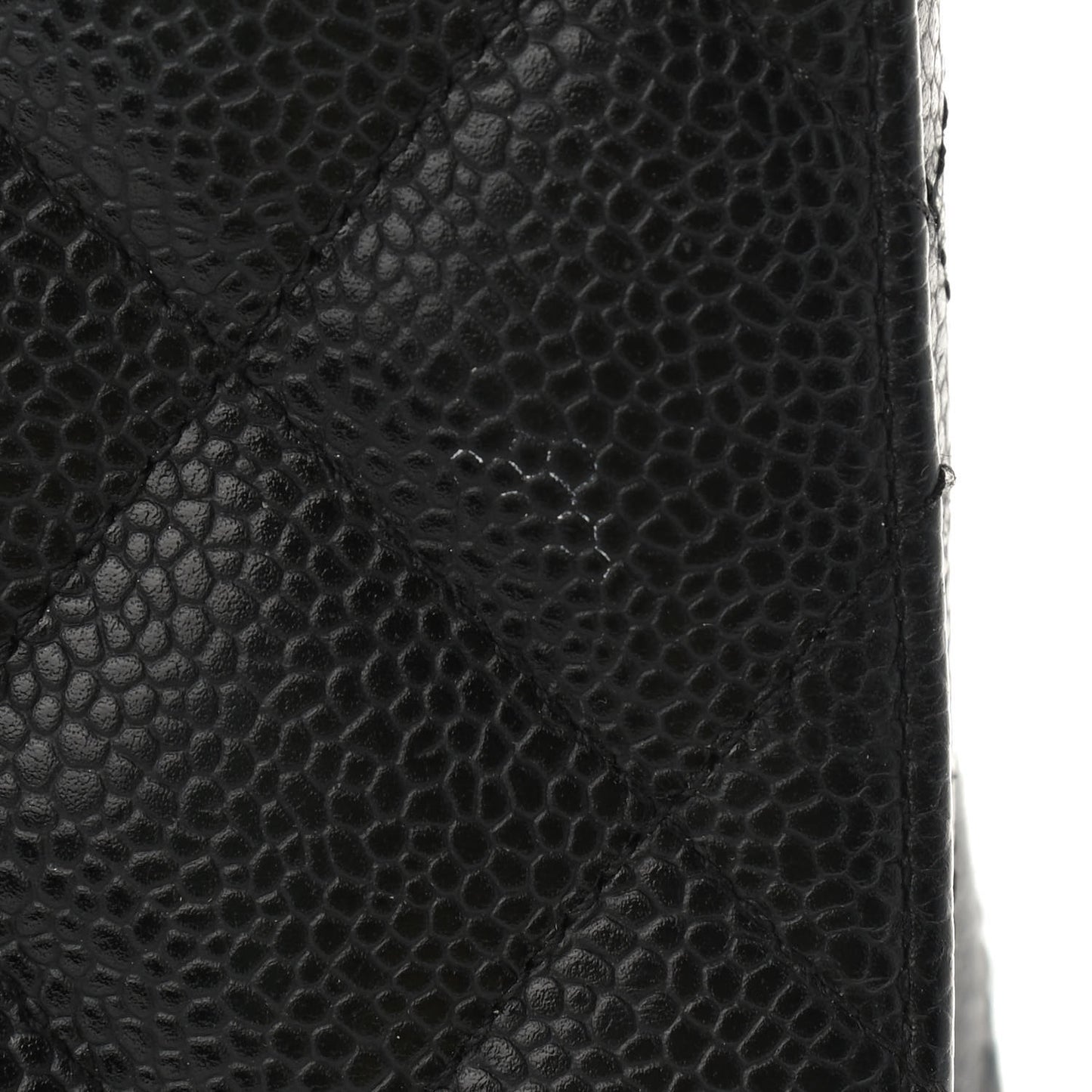 Caviar Quilted Jumbo Single Flap Black