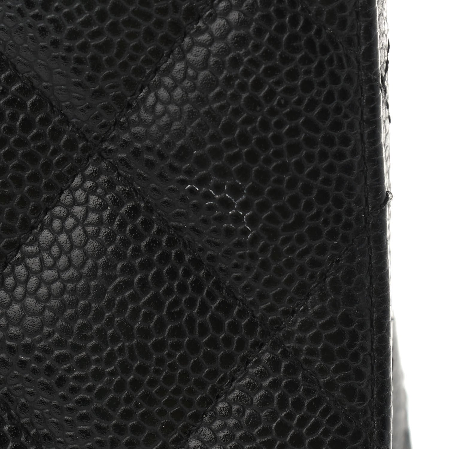 Chanel Caviar Quilted Jumbo Single Flap Black 14 of 16