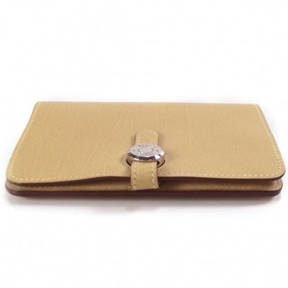 Hermes Evergrain Calfskin Dogon Wallet Biscuit 4 of 9