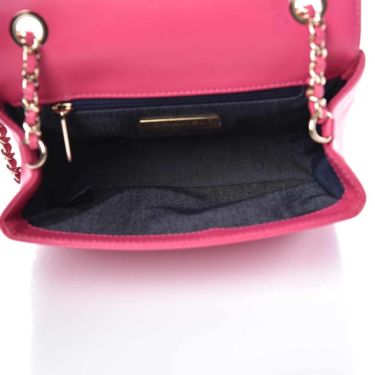 Lambskin CC Mania Flap Bag Pink