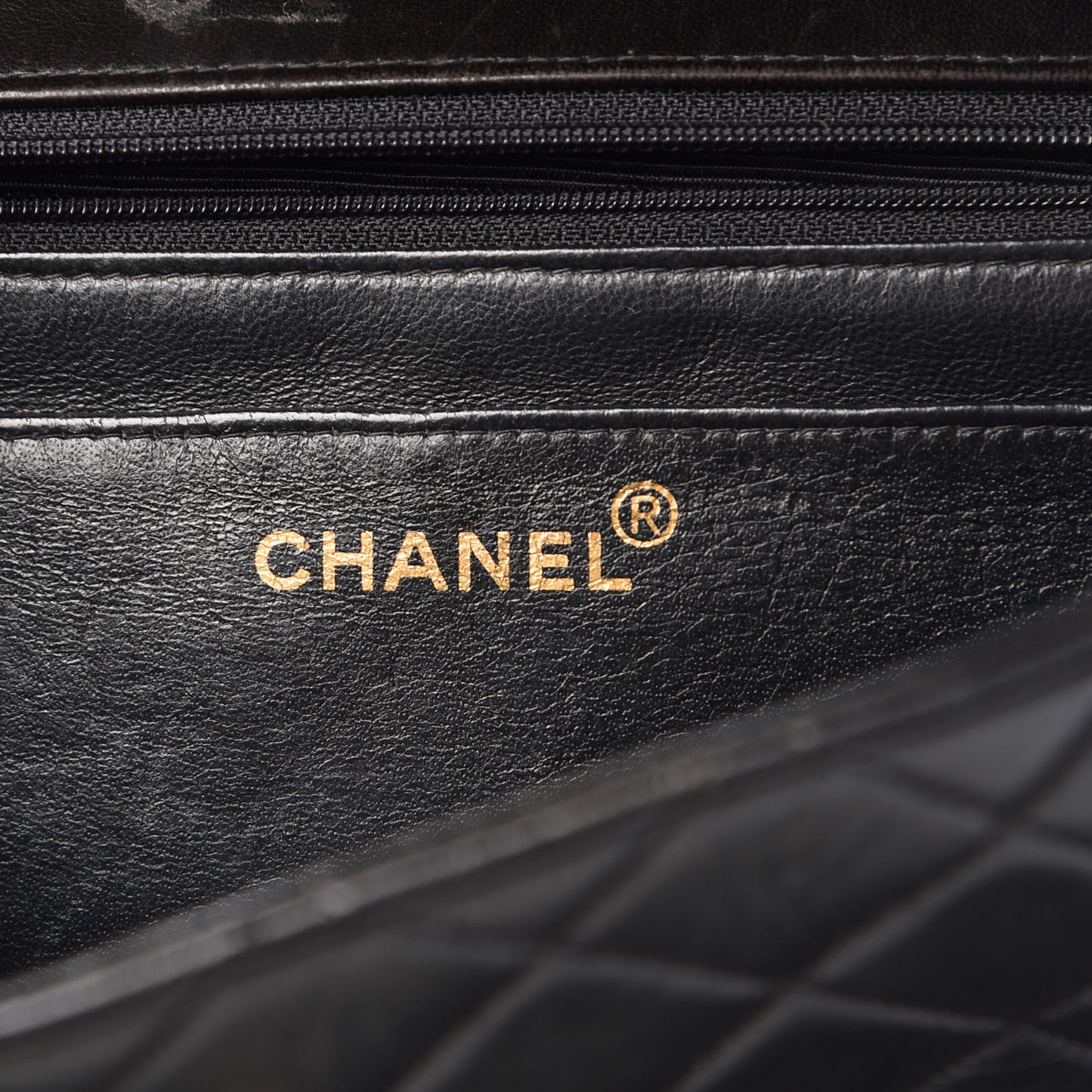 Lambskin Quilted Jumbo Single Flap Black