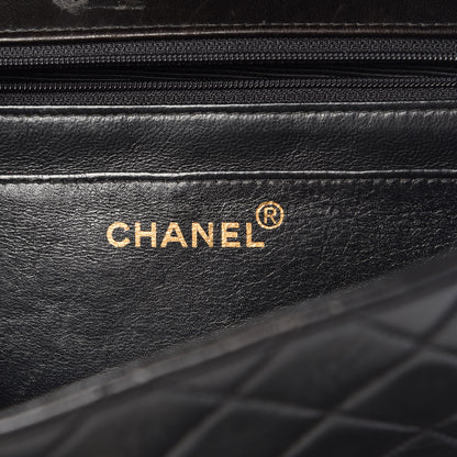 Chanel Lambskin Quilted Jumbo Single Flap Black 6 of 18