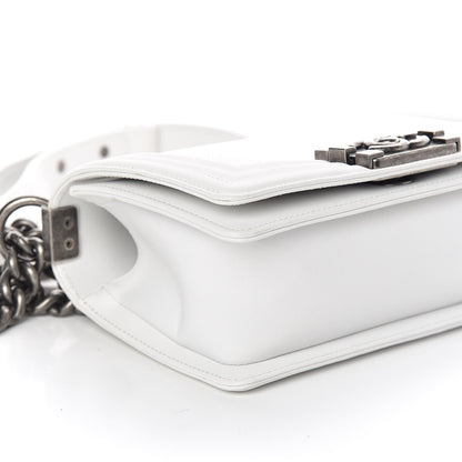 Chanel Lizard Calfskin Small Boy Flap White 8 of 10