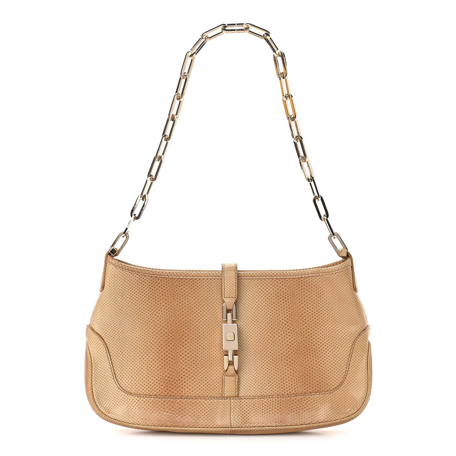 Gucci Karung Jackie O Chain Hobo Tan Beige 1 of 10