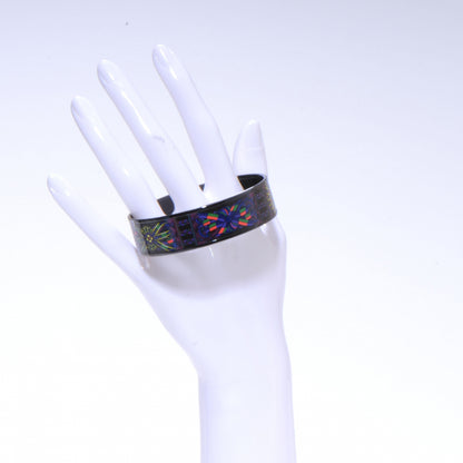 Hermes Enamel Printed Wide Bracelet 65 2 of 5