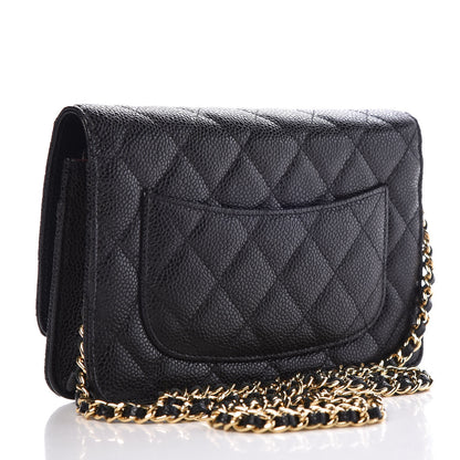 Chanel Caviar Quilted Wallet On Chain WOC Black 3 of 8